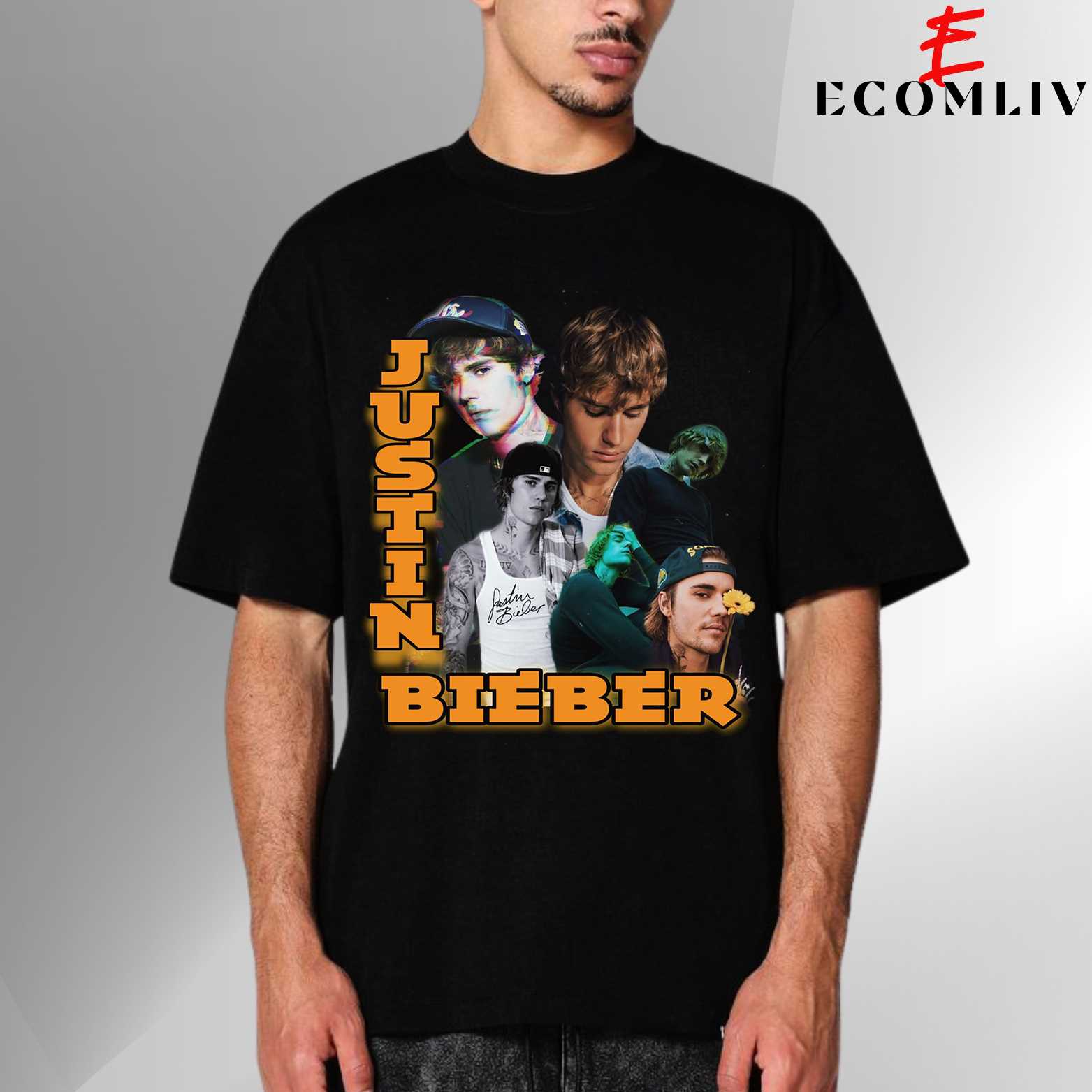 Justin Bieber Streetwear Graphic Tee, Music Merch Shirt
